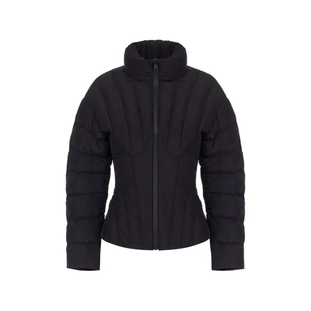 Elisabetta Franchi Black Jackets - Puffer Jackets Women